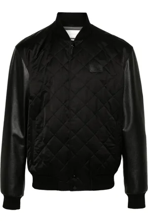 Alexander McQueen Chaqueta bómber con logo bordado