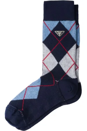 Prada Calcetines con motivo de rombos