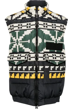 SACAI Chaleco acolchado con motivo de punto