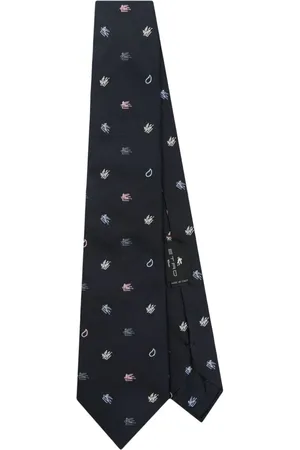 Etro Corbata con motivo Pegaso