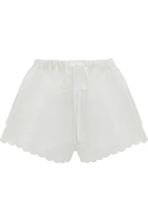 Victoria Beckham Bermudas bordadas con cordones