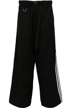 Y-3 Pantalones con tres rayas y logo de x adidas