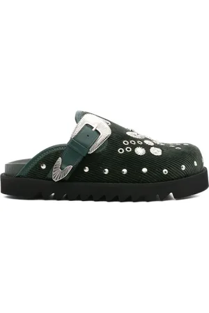 TOGA VIRILIS Slippers con ojales metalizados
