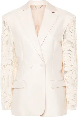 MAGDA BUTRYM Blazer con panel de ganchillo