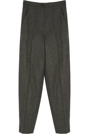 YVES SALOMON Pantalones de vestir con cinturón