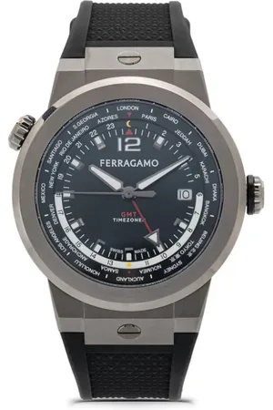 Salvatore Ferragamo Reloj F-80 WorldTime de 43 mm