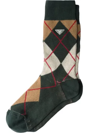 Prada Calcetines con motivo de rombos