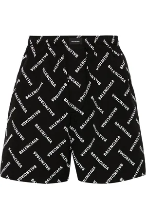 Balenciaga Bermudas con logo estampado