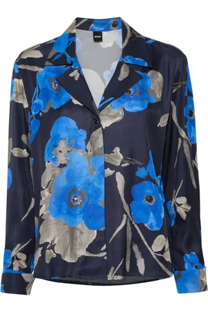 HUGO BOSS Camisa con estampado floral