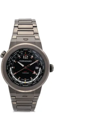 Salvatore Ferragamo Reloj F-80 WorldTime de 43 mm