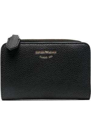 Emporio Armani Cartera con logo en relieve