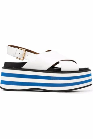 Marni Sandalias a rayas con cuña