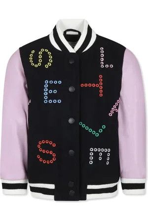 Stella McCartney Chaqueta bómber con logo bordado