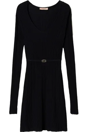 Twin-Set Vestido midi con cinturón