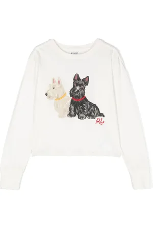 Ralph Lauren Camiseta con perros estampados