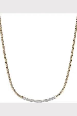 John Hardy Collar JH Essential en oro amarillo de 14 ct con diamantes