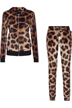 Philipp Plein Conjunto con estampado de leopardo