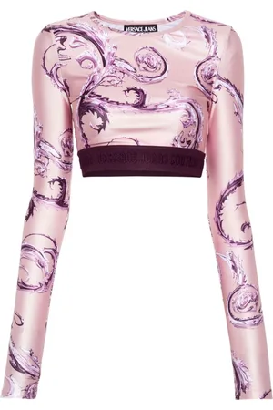 VERSACE Pantalones cortos de chándal con estampado Watercolour Couture