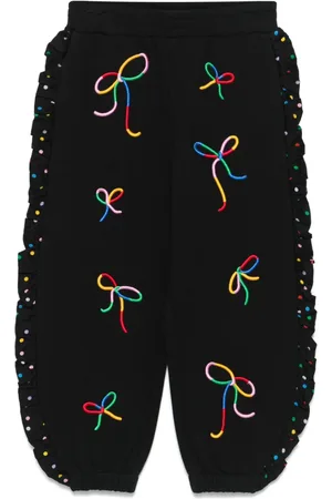 Stella McCartney Pantalones con lazo bordado