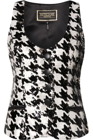 MITILIANE COUTURE Chaleco con motivo pied de poule