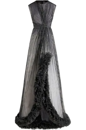 Etro Vestido estampado con detalle fruncido