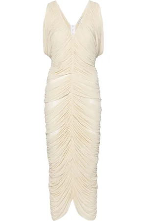 MAGDA BUTRYM Vestido midi fruncido