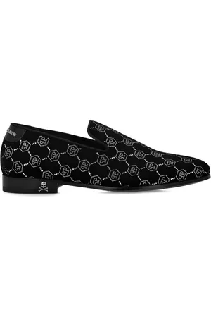 Philipp Plein Mocasines con monograma de strass