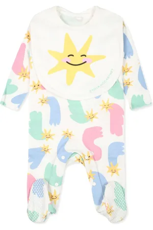 Stella McCartney Set con pelele y estampado gráfico