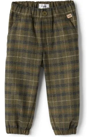 Il gufo Pantalones ajustados a cuadros tartán