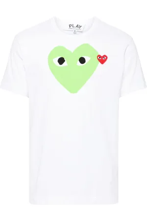 Comme des Garçons Camiseta con motivo de corazón característico
