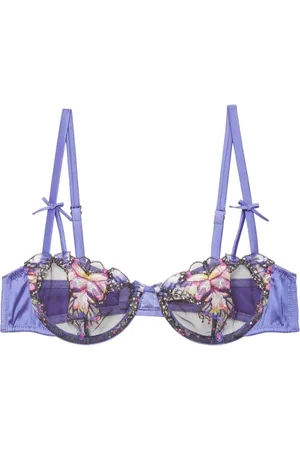 FLEUR DU MAL Sujetador balconette con mariposa bordada