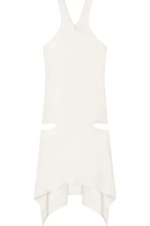Courrèges Vestido corto con abertura