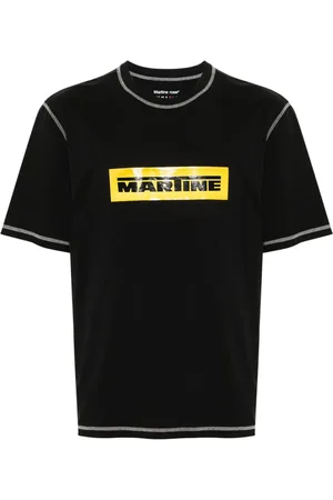 MARTINE ROSE Camiseta con franja del logo