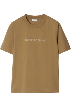 Burberry Camiseta con logo de cachemira
