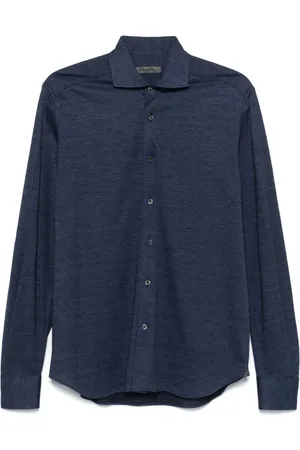 corneliani Camisa con efecto de melange