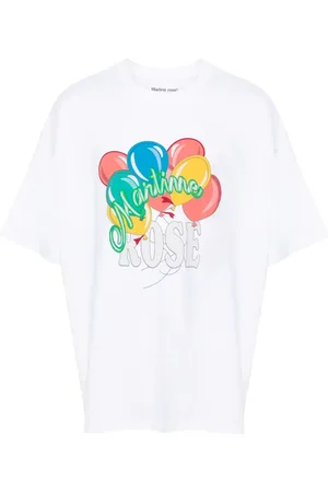 MARTINE ROSE Camiseta con globos estampados
