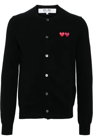 Comme des Garçons Cárdigan con parche de corazón
