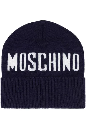 Moschino Gorro con logo en intarsia
