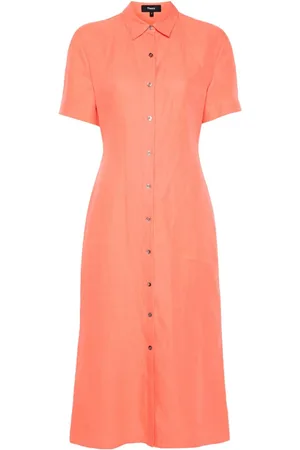 THEORY Vestido midi con botones