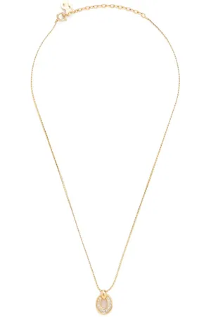 Dior Collar con cadena y apliques de strass