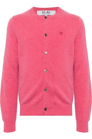 Comme des Garçons Cárdigan con parche de corazón