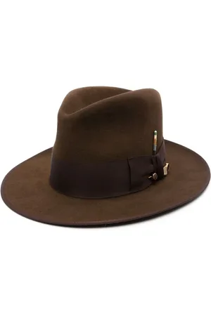 NICK FOUQUET Sombrero fedora con detalle de cerillas