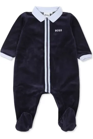 HUGO BOSS Pelele a rayas con logo bordado
