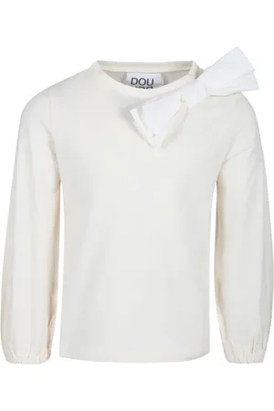 DOUUOD KIDS Camiseta con aplique de lazo