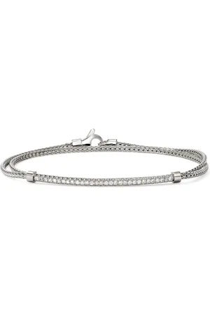 John Hardy Pulsera JH Essential Wrap con diamantes