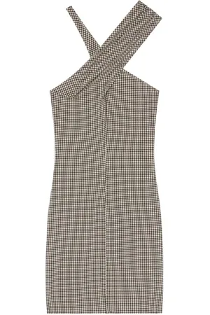 Courrèges Vestido corto con tiras cruzadas