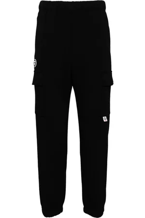 A Bathing Ape Pantalones de chándal cargo con parche del logo