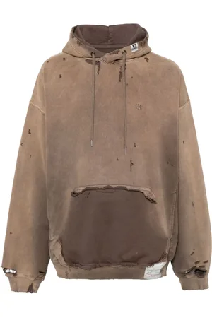 Maison Mihara Yasuhiro Sudadera con capucha y efecto envejecido