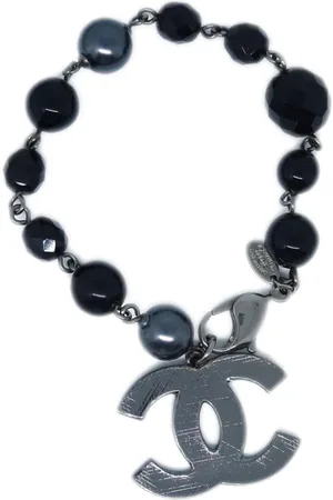 CHANEL Pulsera con cuentas y logo CC 2008