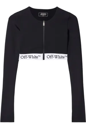 OFF-WHITE Camiseta con logo en la banda